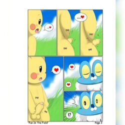 Pokemon: fun in the field and totodile x charmander